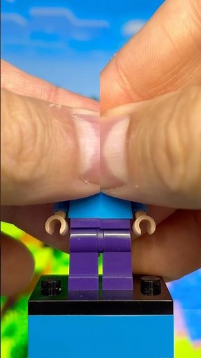 Steve VS Slime Head Steve! Lego Minecraft Minifigures