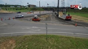 Check it out! The I-24 exit 4 ramps in Paducah closed today as part of the construction project to change the interchange near the mall area to a double crossover diamond. Sky 6 brings us this aerial view of the construction project. | WPSD-TV