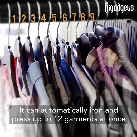 This machine automatically irons and dries your clothes at once. effie is an automated home ironing machine designed to offer a quick and easy solution, particularly for those who dislike or avoid ironing. Created by engineers Rohan Kamdar and Trevor Kerth, the latest update on their official website reveals that the product has partnered with a global appliance manufacturer and is expected to reach the market soon. | GIGadgets