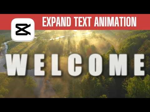 How to Create an Expand Text Animation in CapCut PC