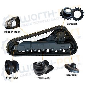 [Hot Item] Factory Price Compact Track Loader Rubber Track Sprocket Track Bottom Roller Front Idler Rear Idler Undercarriage Parts