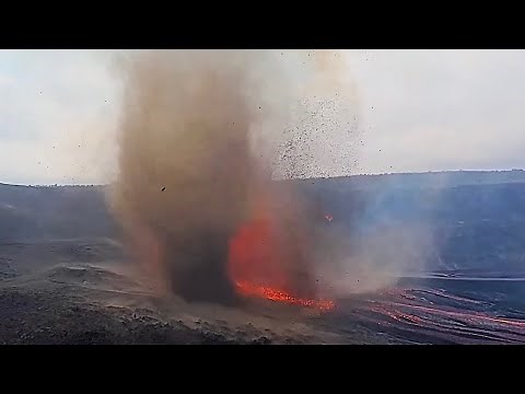 Rare Lava Tornado Caught on Camera – Kīlauea Volcano Episode 37 Fountaining Eruption (Nov 25, 2025)