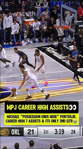 MPJ had 6 assists in the FIRST QTR🧐