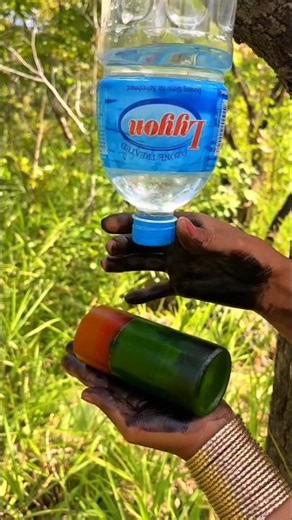 Survival Skills Mom Shows How to Make Soap and Water in forest #campping #outdoors #useful