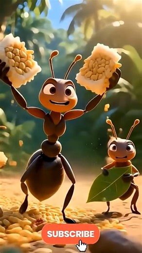 The Power of Unity A Wise Ant's Story 🐜❄️ #shorts #cartoon #animation #ant #Unity #teamwork