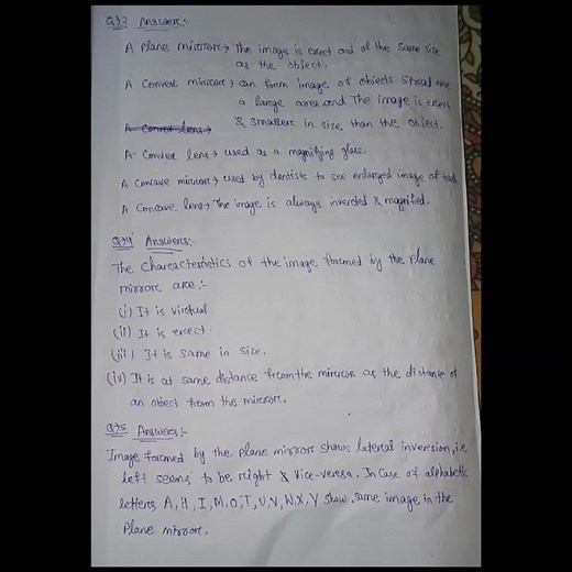 LIGHT - Class 7 Science Chapter 15 | Question and Answer | SERAPHIC CLASSES