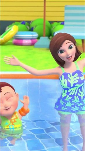 Let's Go Swimming Song🏊👶 Learn to Swim! | Meeko's Family #shorts #kidssong