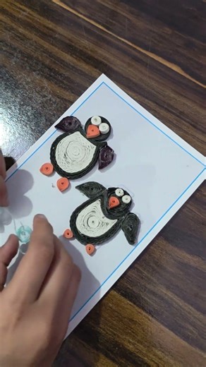 #another quilling# beautiful penguin idea#diycrafts