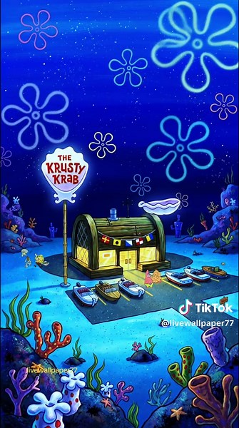 Krusty Krab Late-Night Cravings — SpongeBob Live Wallpaper