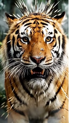 Tiger vs Porcupine — Jungle of Spikes! #shorts