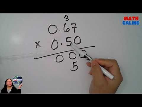 TAGALOG MATH Multiplying Decimals | Math Tagalog Tutorial Mathgaling