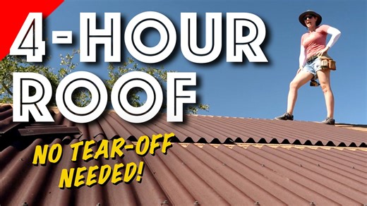 Easy DIY Roof Over Old Shingles