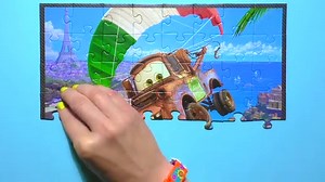 Disney Puzzle Game Pixar CARS 2 Rompecabezas De Rompecabezas Play Kids Learning Toys quebr