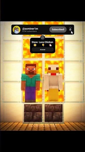 Steve and Chicken's Lava Dance Challenge