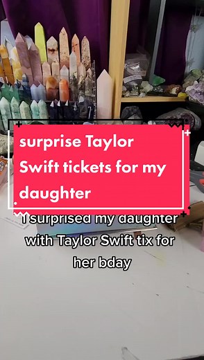 Surprise box for my daughter for her birthday with @taylorswift tickets. I spent 10 hours on presale day and came up empty but was able to score 2 tix during the 2nd chance that tickmaster sent out. Come back tomorrow to see her reaction! @autumn.kunz #taylorswift #theerastour #erastour #midnights #lover #bejeweled