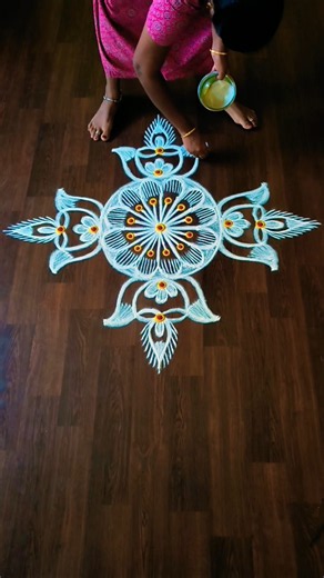 #shortvideo #rangoli #dailykolam #muggulu #easyrangoli #trending #easy ‪@Suryadailyrangolidesigns‬