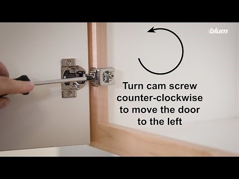 COMPACT BLUMOTION Side Adjustment: How to adjust the space between cabinet doors