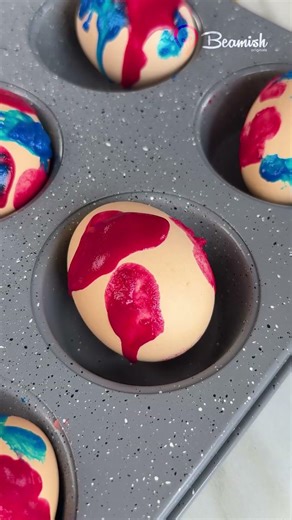 Make Colorful Easter Eggs at Home! 🐣🎨 #cute #egg #coloring #eastercrafts