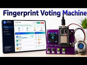 Fingerprint Voting Machine using ESP32 + Web Dashboard