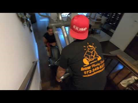 Moving an elliptical machine x9i in Frisco, TX by Rescue Moving Services | Movers in Frisco