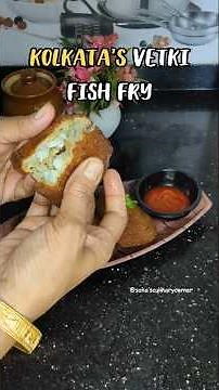 Kolkata's vetki fish fry at home 😋 #fishfry #fishfryrecipe #vetki #bhetkifish #ytshorts #aasakooda