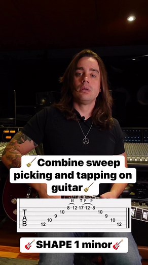 1.3K views · 20 reactions | Combine sweep picking and tapping on guitar. Practice this guitar lesson with a metronome. Guitar tabs in video. #guitar #guitarist #guitarplayer #guitarlessons #guitarplayer #guitarsolo #sweeppicking #sweeppickinglesson #guitartabs #guitarlesson #musictheory #guitarteacher #guitaristsofinstagram #guitarteacher #guitarhero #guitarra #shredguitar #guitarscales #rockguitar #metalguitar #metalguitarist #guitarlessons #guitartip #guitartips | LVL UP GTR | Facebook