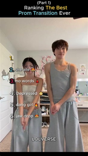 Ranking The Best Prom Transitions OAT (Part 3) #shortsviral