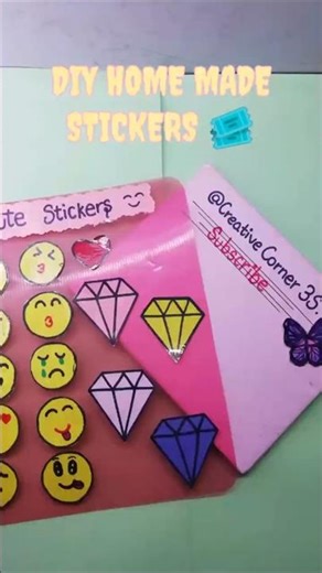 Make CUTE Emoji Stickers at Home! 😍✨ You Won't Believe How Easy! #sticker