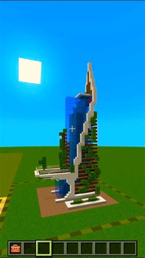 day 203 :: overgrown skyscraper :: creative minecraft building