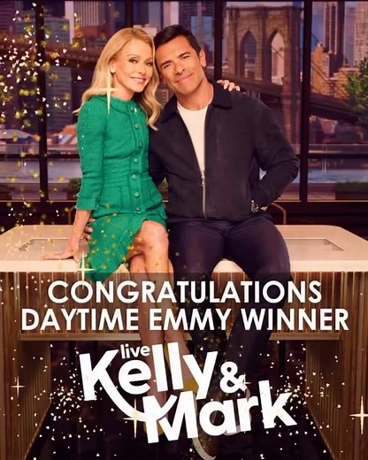 Live with Kelly and Mark | We won a Daytime Emmy for Best Talk Series! 🎉🎉🥳 | Instagram