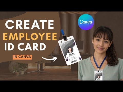 How to Create Employee ID Cards for Free Using Canva I Beginner Friendly
