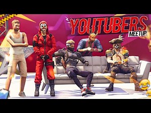 Red Criminal Meet All Big Youtubers😍|Fearlessman FF |Youtubers Meetup Part 2