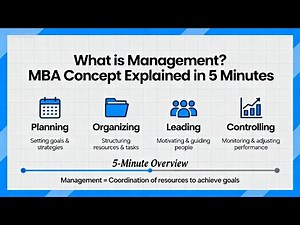 What is Management? MBA Concept Explained in 5 Minutes