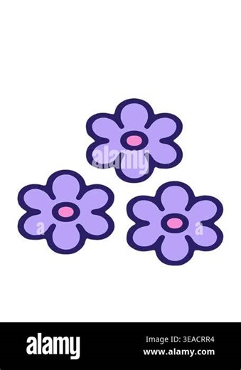 bobbing motion animation of a simple flower Stock Video Footage - Alamy