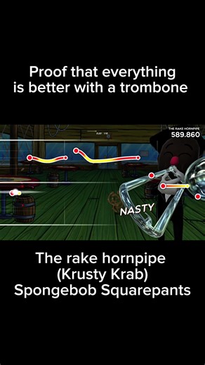 Krusty krab theme on trombone. #trombone #trombonechamp #gaming #krustykrab #krustykrabthemesong #spongebob #spongebobsquarepants