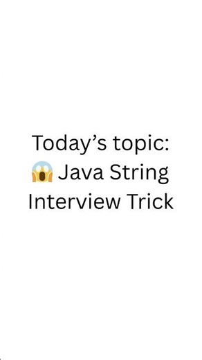 Day 7 🔥 Java String Trick Most Beginners Fail 😱 #day7