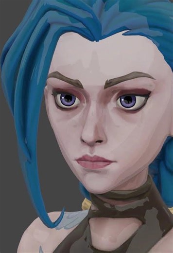 Blender Pipeline Automation | MediaPipe + RetinaFace Face Rotation — Jinx Arcane