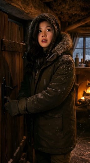 POV: An arctic fox found your cabin in the snow…