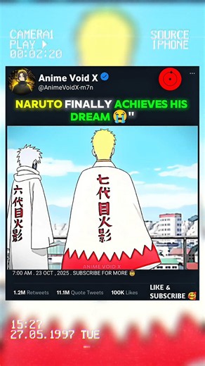 The Moment We All Waited For: Naruto Becomes Hokage!" ❣️ #shorts #narutokcm
