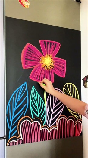 Relaxing Chalkboard Chalk Art