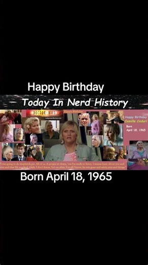 Happy birthday Camille Coduri, born April 18, 1965.