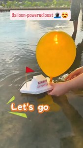Balloon-powered boat — build it, blow it up, and watch it zoom across the water! | Paper Craft Ideas