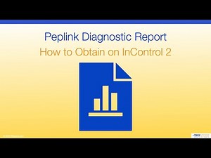 Peplink Diagnostic Report - How to Obtain on InControl 2
