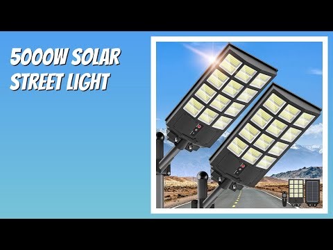 REVIEW (2026): 5000W Solar Street Light. Features