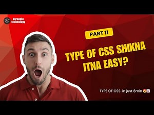 HTML Chapter 11 Types of CSS | Inline, Internal & External CSS | Full Beginner Guide in Hindi