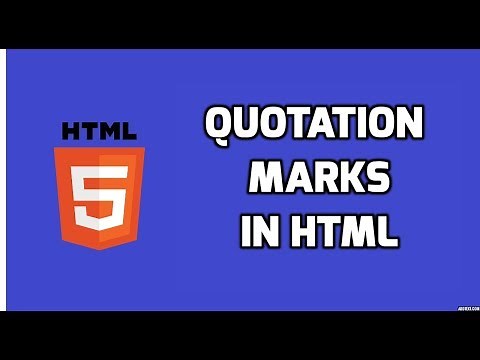 How to set Quotation Marks in HTML | HTML5 Tutorial