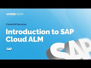 Introduction to SAP Cloud ALM