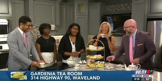 Gardenia Tea Room in Waveland offers elegant afternoon tea, treats
