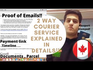 2 Way Courier Service for PASSPORT explained from receiving PPR to getting visa stamped VFS GLOBAL