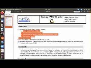 TP Script Shell (Partie 1)